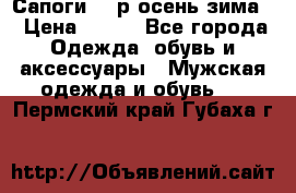 Сапоги 35 р.осень-зима  › Цена ­ 700 - Все города Одежда, обувь и аксессуары » Мужская одежда и обувь   . Пермский край,Губаха г.